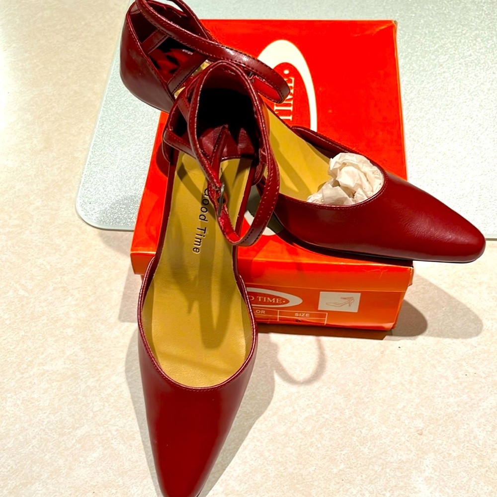 Good Time | Women’s Wine color heels, Size 8 | NWT
